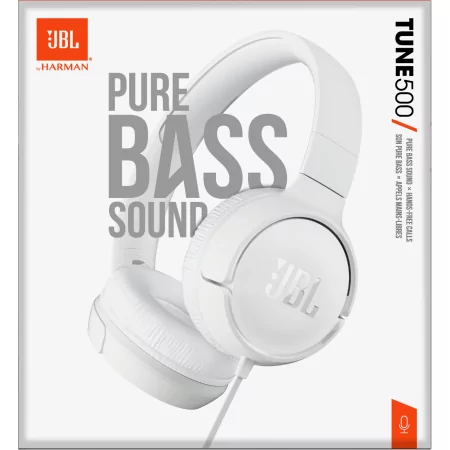 Kontrolsat - Auscultadores JBL - Pure Bass - Brancos - T500WHT Kontrolsat - Auscultadores JBL - Pure Bass - Brancos - T500WHT