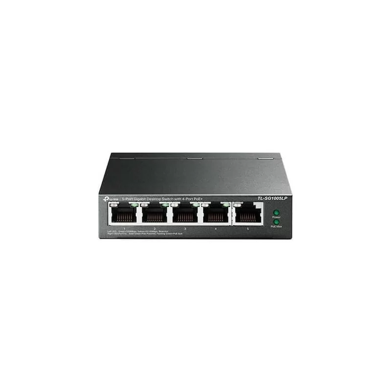 TP-Link 5 Port Metallic POE Switch - TL-SG1005LP - Gigabit TP-Link 5 Port Metallic POE Switch - TL-SG1005LP - Gigabit