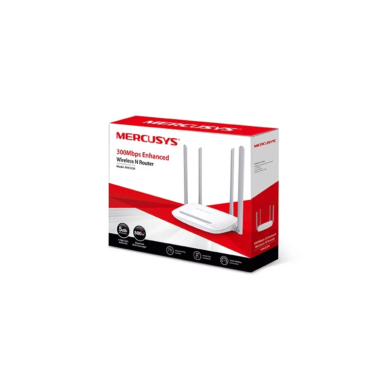 Kontrolsat - Router Mercusys - N300 - WiFi 4 - 10/100Mbps - MW325R