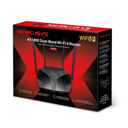 Kontrolsat - Router Mercusys - AX1800 - Dual-Band - Wifi 6 - MR70X Kontrolsat - Router Mercusys - AX1800 - Dual-Band - Wifi 6 - MR70X