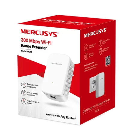 Kontrolsat - Repetidor Mercusys - N300 - Single-Band - WiFi 4 - 10/100 Mbps - ME10 Kontrolsat - Repetidor Mercusys - N300 - Single-Band - WiFi 4 - 10/100 Mbps - ME10