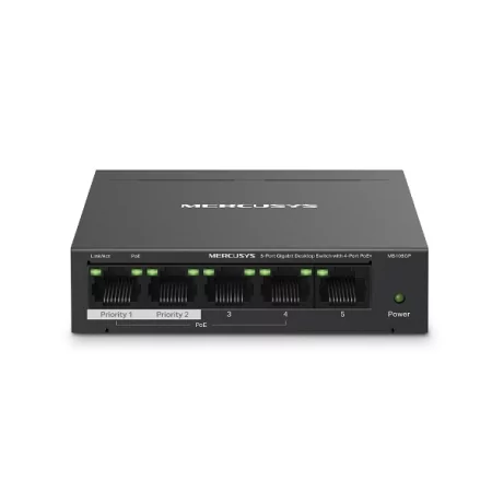 Kontrolsat - Mercusys Switch - 5 Gigabit Ports - PoE+ - MS105GP Kontrolsat - Mercusys Switch - 5 Gigabit Ports - PoE+ - MS105GP