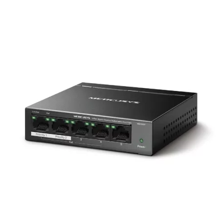 Kontrolsat - Mercusys Switch - 5 Gigabit Ports - PoE+ - MS105GP Kontrolsat - Mercusys Switch - 5 Gigabit Ports - PoE+ - MS105GP