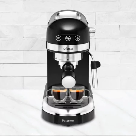 Kontrolsat - Máquina de Café Expresso Ufesa - 1350W - 20 Bares - Rápido Aquecimento Kontrolsat - Máquina de Café Expresso Ufesa - 1350W - 20 Bares - Rápido Aquecimento