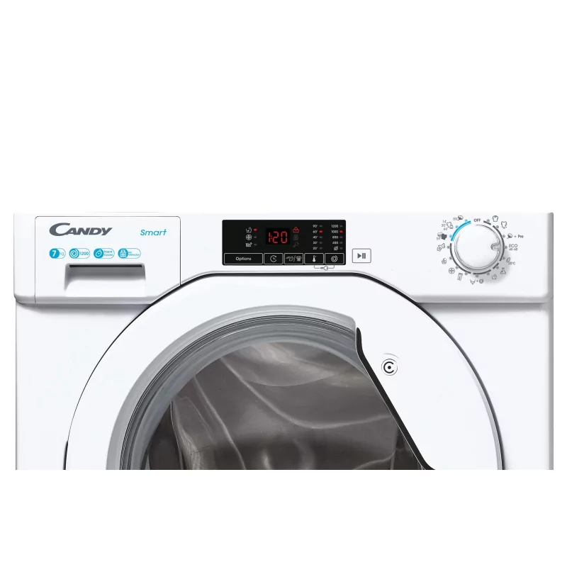 Kontrolsat - Máquina de Lavar Roupa de Encastre Candy - 7Kg - 1200RPM - Branca