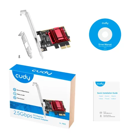 Kontrolsat - Placa de Rede Cudy - 2.5G - PE25 Kontrolsat - Placa de Rede Cudy - 2.5G - PE25