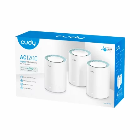 Kontrolsat - Cudy Mesh System - M1300 - AC1200 - Dual-Band Wi-Fi 5 Gigabit - Pack of 3 Units