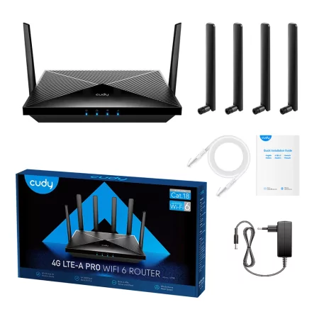 Kontrolsat - Router Cudy - AX1800 - Dual-Band Wi-Fi 6 - 4G LTE Gigabit - LT18 Kontrolsat - Router Cudy - AX1800 - Dual-Band Wi-Fi 6 - 4G LTE Gigabit - LT18
