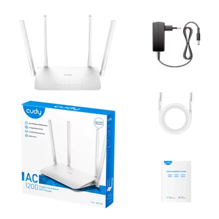 Kontrolsat - Router Cudy - AC1200 - Dual-Band Wi-Fi 5 - WR1300 Kontrolsat - Router Cudy - AC1200 - Dual-Band Wi-Fi 5 - WR1300