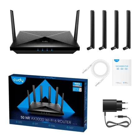 Kontrolsat - Router Cudy - AX3000 - Dual-Band Wi-Fi 6 - 5G LTE - P5 Kontrolsat - Router Cudy - AX3000 - Dual-Band Wi-Fi 6 - 5G LTE - P5