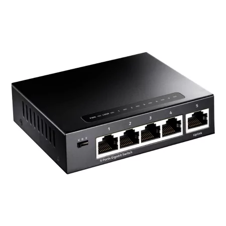 Kontrolsat - Switch Cudy - 5 Portas Gigabit - UnManaged - GS105 Kontrolsat - Switch Cudy - 5 Portas Gigabit - UnManaged - GS105