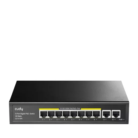Kontrolsat - Switch Cudy - 10 Portas Gigabit - UnManaged - GS1010PE Kontrolsat - Switch Cudy - 10 Portas Gigabit - UnManaged - GS1010PE