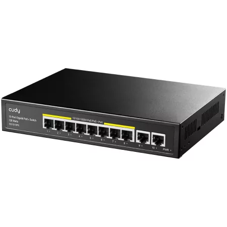 Kontrolsat - Switch Cudy - 10 Portas Gigabit - UnManaged - GS1010PE Kontrolsat - Switch Cudy - 10 Portas Gigabit - UnManaged - GS1010PE
