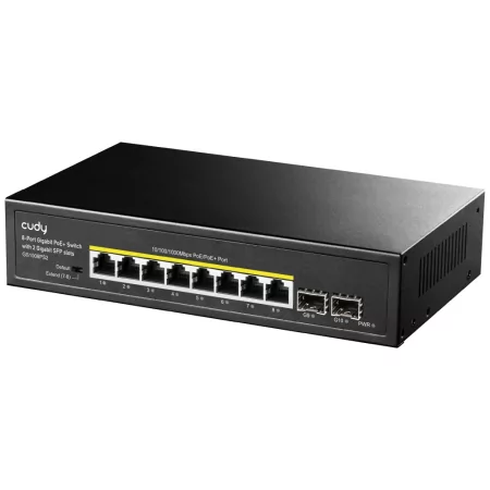 Kontrolsat - Cudy Switch - 8 Gigabit Ports - UnManaged PoE+ SFP - GS1008PS2