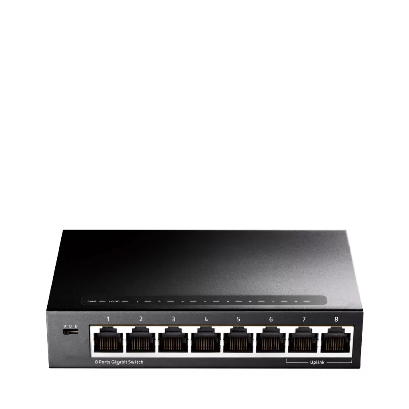 Kontrolsat - Cudy Switch - 8 Gigabit Ports - UnManaged - GS108 Kontrolsat - Cudy Switch - 8 Gigabit Ports - UnManaged - GS108