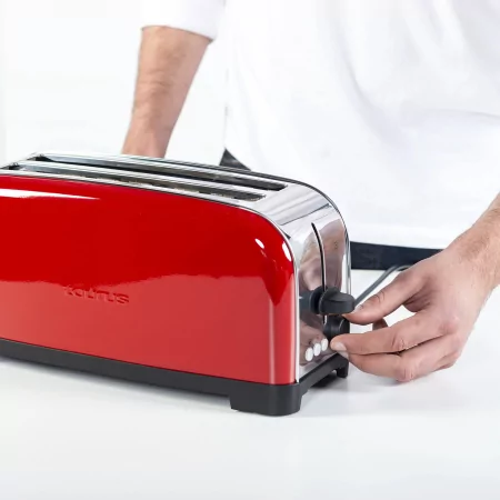 Kontrolsat - Taurus Toaster - Vintage Red - 2 Slices - 1400W Kontrolsat - Taurus Toaster - Vintage Red - 2 Slices - 1400W