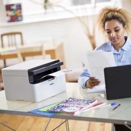 Kontrolsat - Brother Multifunction Printer - Monochrome - Wi-Fi - White - DCP1610W Kontrolsat - Brother Multifunction Printer - Monochrome - Wi-Fi - White - DCP1610W