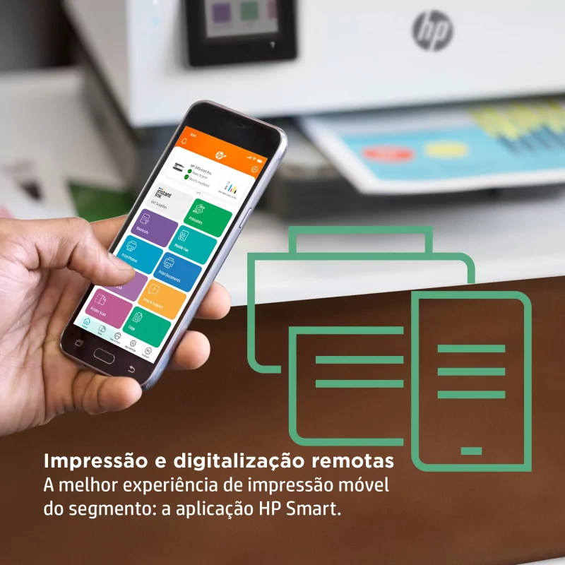Kontrolsat - Impressora HP - Multifunções - Officejet Pro - Wireless - 8022e