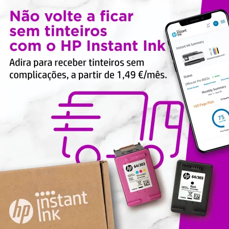 Kontrolsat - Impressora HP - Multifunções - Officejet Pro - Wireless - 8022e Kontrolsat - Impressora HP - Multifunções - Officejet Pro - Wireless - 8022e