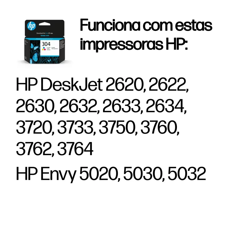 Kontrolsat - Tinteiro HP - Tricolor - 100 Páginas - N9K05AE