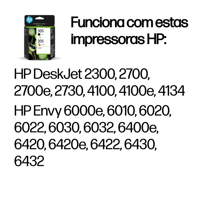 Kontrolsat - Tinteiro HP - Tricolor + Preto - 6ZD17AE