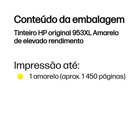 Kontrolsat - Tinteiro HP - 953 XL Amarelo - 1450 Páginas - F6U18AE Kontrolsat - Tinteiro HP - 953 XL Amarelo - 1450 Páginas - F6U18AE