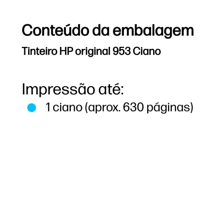 Kontrolsat - HP Ink Cartridge - 953 Blue - 630 Pages - F6U12AE Kontrolsat - HP Ink Cartridge - 953 Blue - 630 Pages - F6U12AE
