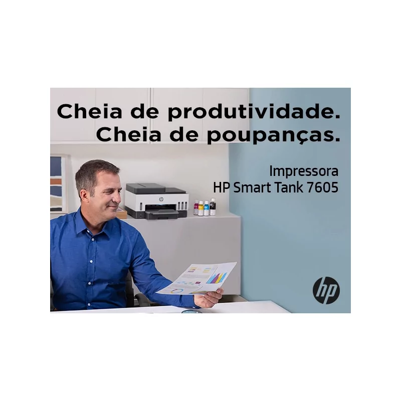 Kontrolsat - Impressora HP - Multifunções - Smart Tank 7605 - 28C02A
