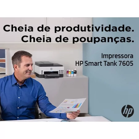 Kontrolsat - Impressora HP - Multifunções - Smart Tank 7605 - 28C02A Kontrolsat - Impressora HP - Multifunções - Smart Tank 7605 - 28C02A