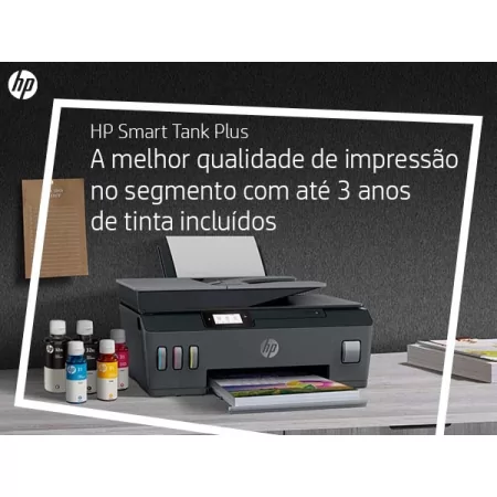 Kontrolsat - Impressora HP - Cores - Multifunções - Smart Tank Plus - 655 Wireless - Y0F74A