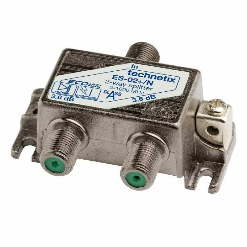 Repartidor Technetix Dig. 2 Vias ES-02+/N - 1000 MHz - Technetix Repartidor Technetix Dig. 2 Vias ES-02+/N - 1000 MHz - Technetix