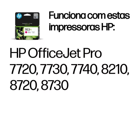 Kontrolsat - Tinteiro HP - 953 XL Rosa - 1450 Páginas - F6U17AE
