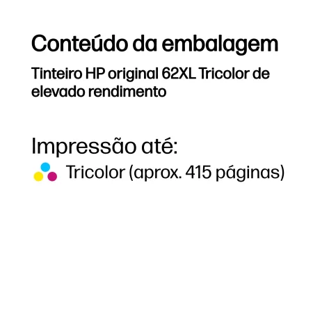 Kontrolsat - Tinteiro HP - Tricolor - 415 Páginas - C2P07AE Kontrolsat - Tinteiro HP - Tricolor - 415 Páginas - C2P07AE