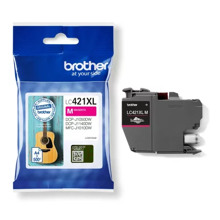 Kontrolsat - Tinteiro Brother - Rosa - 500 Páginas - LC421XL Kontrolsat - Tinteiro Brother - Rosa - 500 Páginas - LC421XL