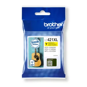 Kontrolsat - Tinteiro Brother - Amarelo - 500 Páginas - LC421XL