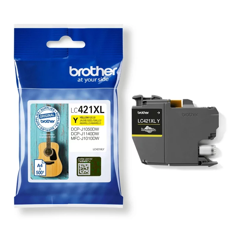 Kontrolsat - Brother Ink Cartridge - Yellow - 500 Pages - LC421XL