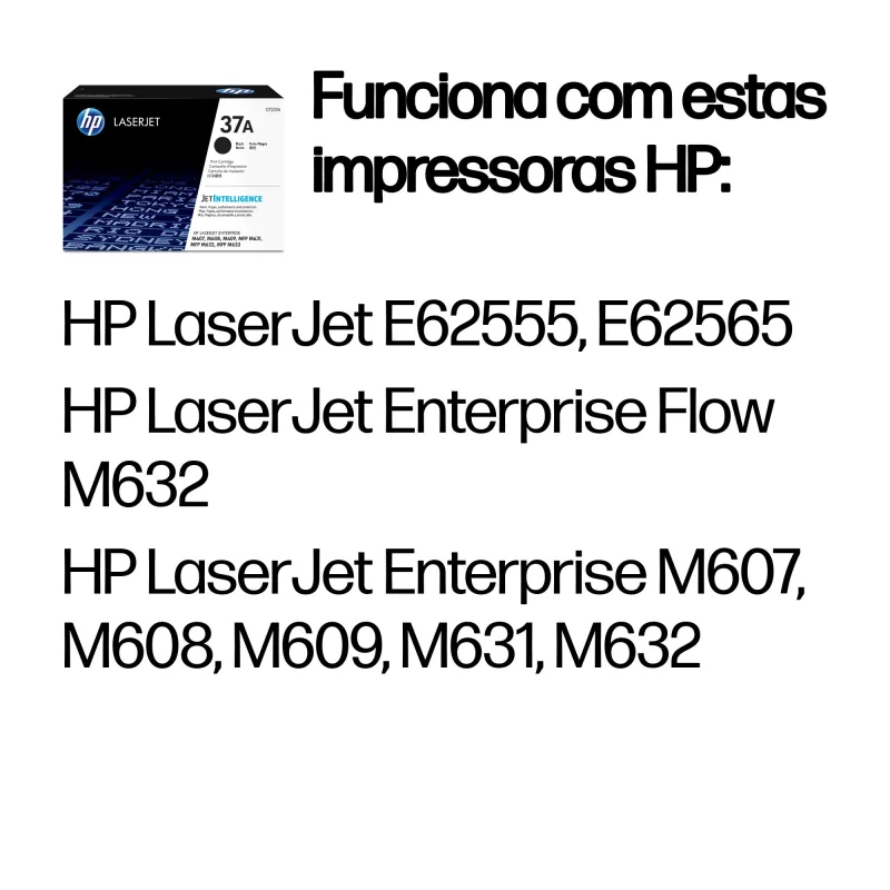 Kontrolsat - Toner HP - Preto - 11000 Páginas - CF237A