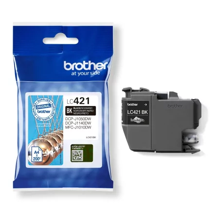 Kontrolsat - Tinteiro Brother - Preto - 200 Páginas - LC421 Kontrolsat - Tinteiro Brother - Preto - 200 Páginas - LC421