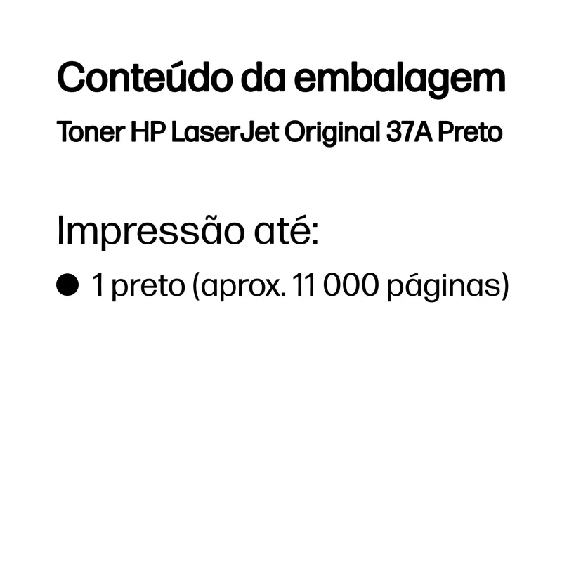 Kontrolsat - Toner HP - Preto - 11000 Páginas - CF237A