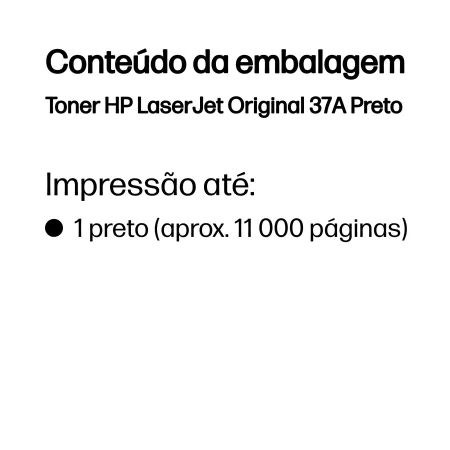 Kontrolsat - Toner HP - Preto - 11000 Páginas - CF237A