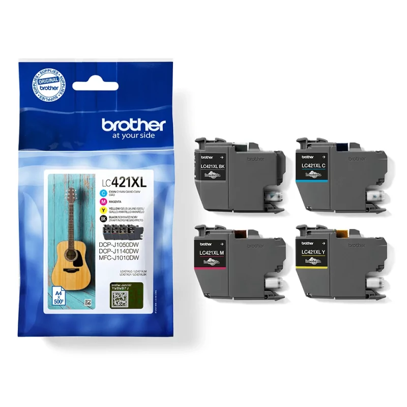 Kontrolsat - Brother Ink Cartridge - Pack 4 Colors - 500 Pages - LC421XL