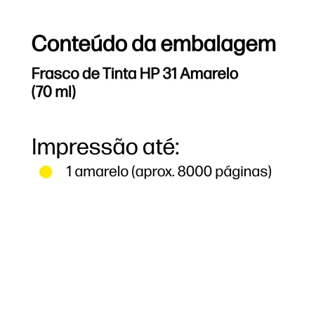 Kontrolsat - Tinteiro HP - Amarelo - 8000 Páginas - 1VU28AE