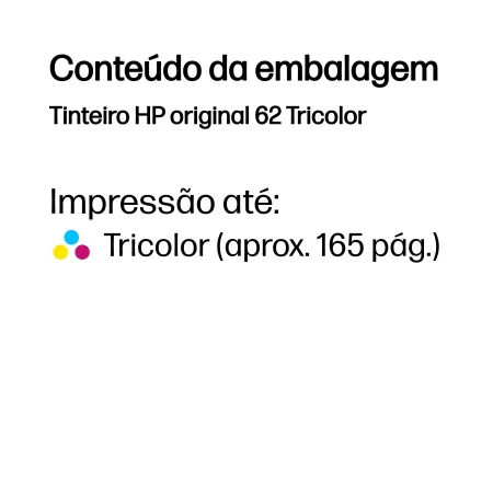 Kontrolsat - Tinteiro HP - Tricolor - 165 Páginas - C2P06AE