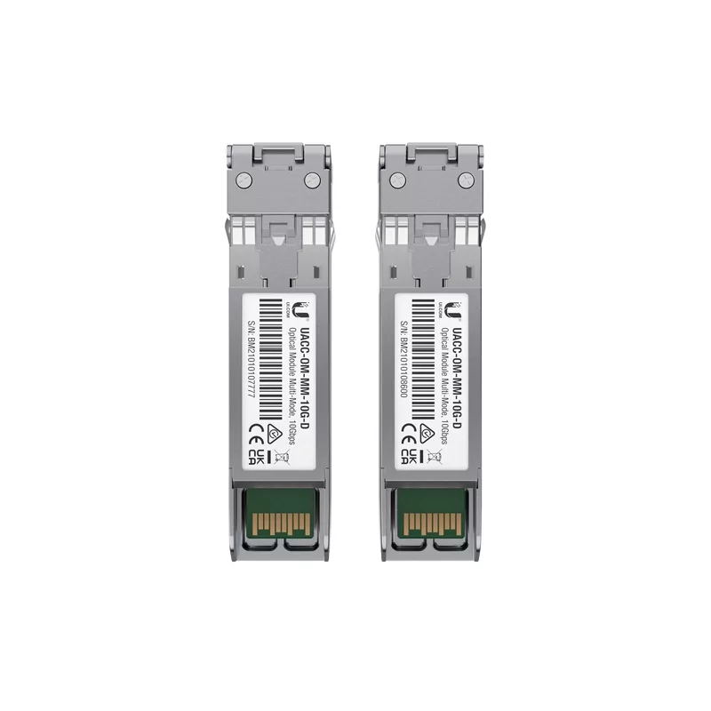 Kontrolsat - Módulo Ubiquiti - UACC-OM-MM-10G-D 10G SFP+ Multi-Mode Optical - Pack 2x Kontrolsat - Módulo Ubiquiti - UACC-OM-MM-10G-D 10G SFP+ Multi-Mode Optical - Pack 2x