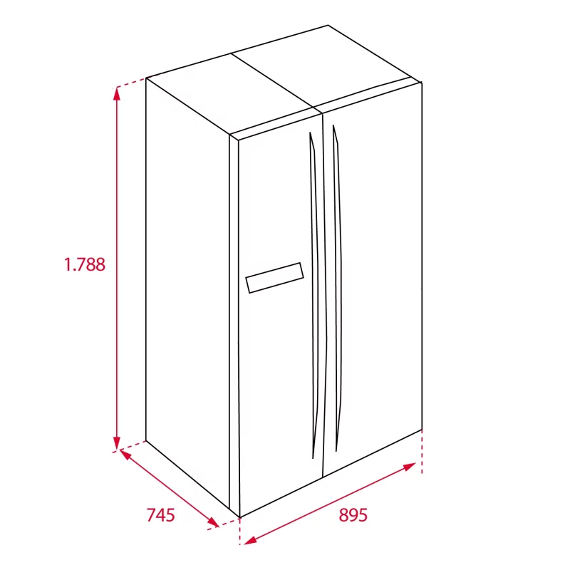 Kontrolsat - Teka RLF74910SS American Fridge Freezer (532L - Class E - Inox)
