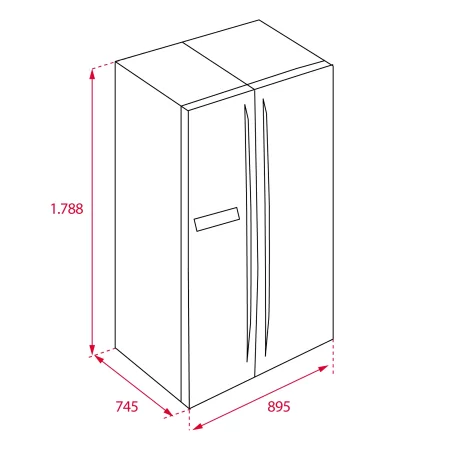 Kontrolsat - Teka RLF74910SS American Fridge Freezer (532L - Class E - Inox) Kontrolsat - Teka RLF74910SS American Fridge Freezer (532L - Class E - Inox)