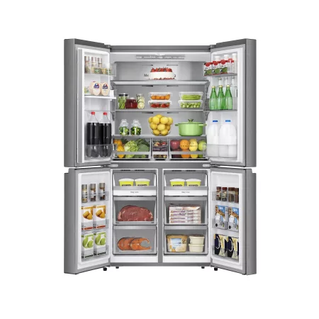 Kontrolsat - Frigorífico Americano Hisense RQ758N4SW (609L - Classe E - Inox) Kontrolsat - Frigorífico Americano Hisense RQ758N4SW (609L - Classe E - Inox)