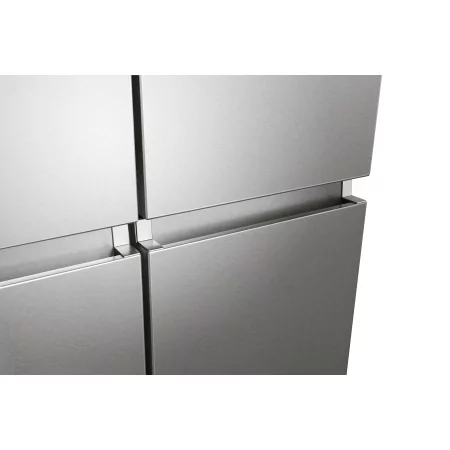 Kontrolsat - Frigorífico Americano Hisense RQ758N4SW (609L - Classe E - Inox) Kontrolsat - Frigorífico Americano Hisense RQ758N4SW (609L - Classe E - Inox)