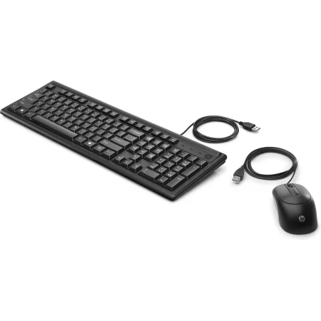 Kontrolsat - HP Keyboard and Mouse Set - Wired - 6HD76AA Kontrolsat - HP Keyboard and Mouse Set - Wired - 6HD76AA