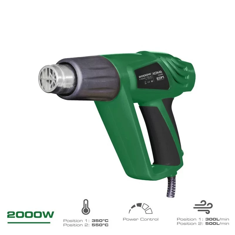 Pistola de Ar Quente Koma Tools - 2000W